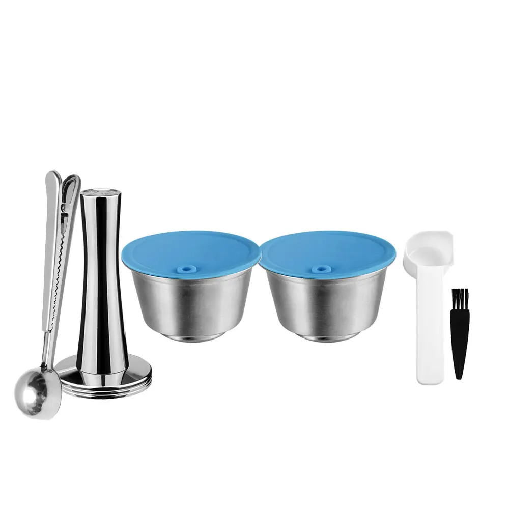 RECAFIMIL Wiederverwendbare Kaffeekapseln Dolce Gusto Recycling-Kapsel für Nescafe Piccolo xs Repuesto, nachfüllbarer Kaffeefilter aus Edelstahl 8