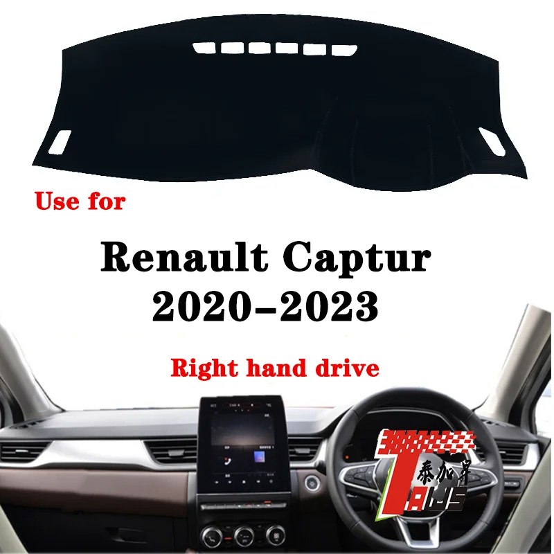 

TAIJS factory high quality anti-dirty Suede dashboard cover for Renault Captur 2020-2023 Right hand drive hot selling