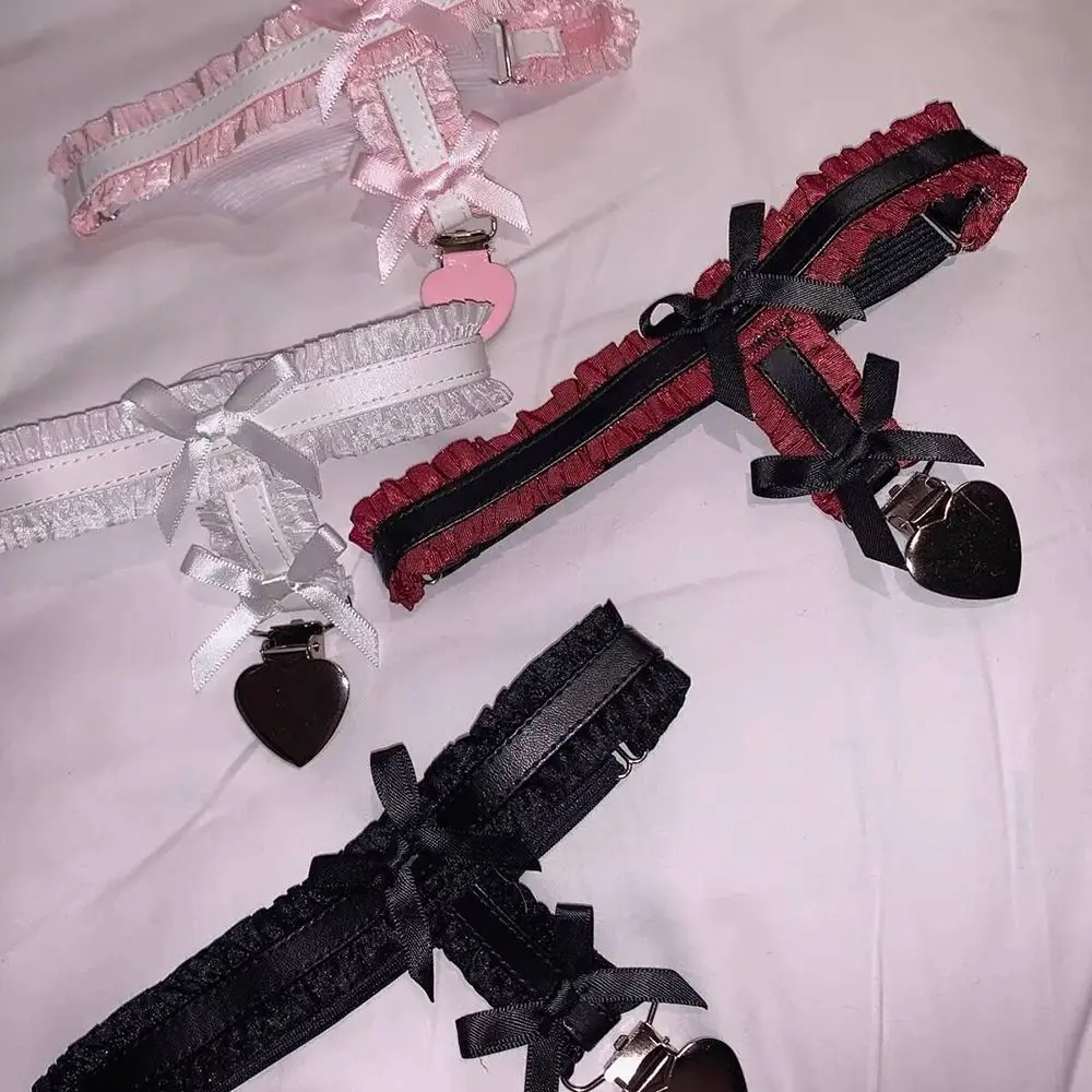 Exquisite Elastic Thigh Chain Sexy Bowknot Leg Loops Leg Accessories Lolita Leg Rings