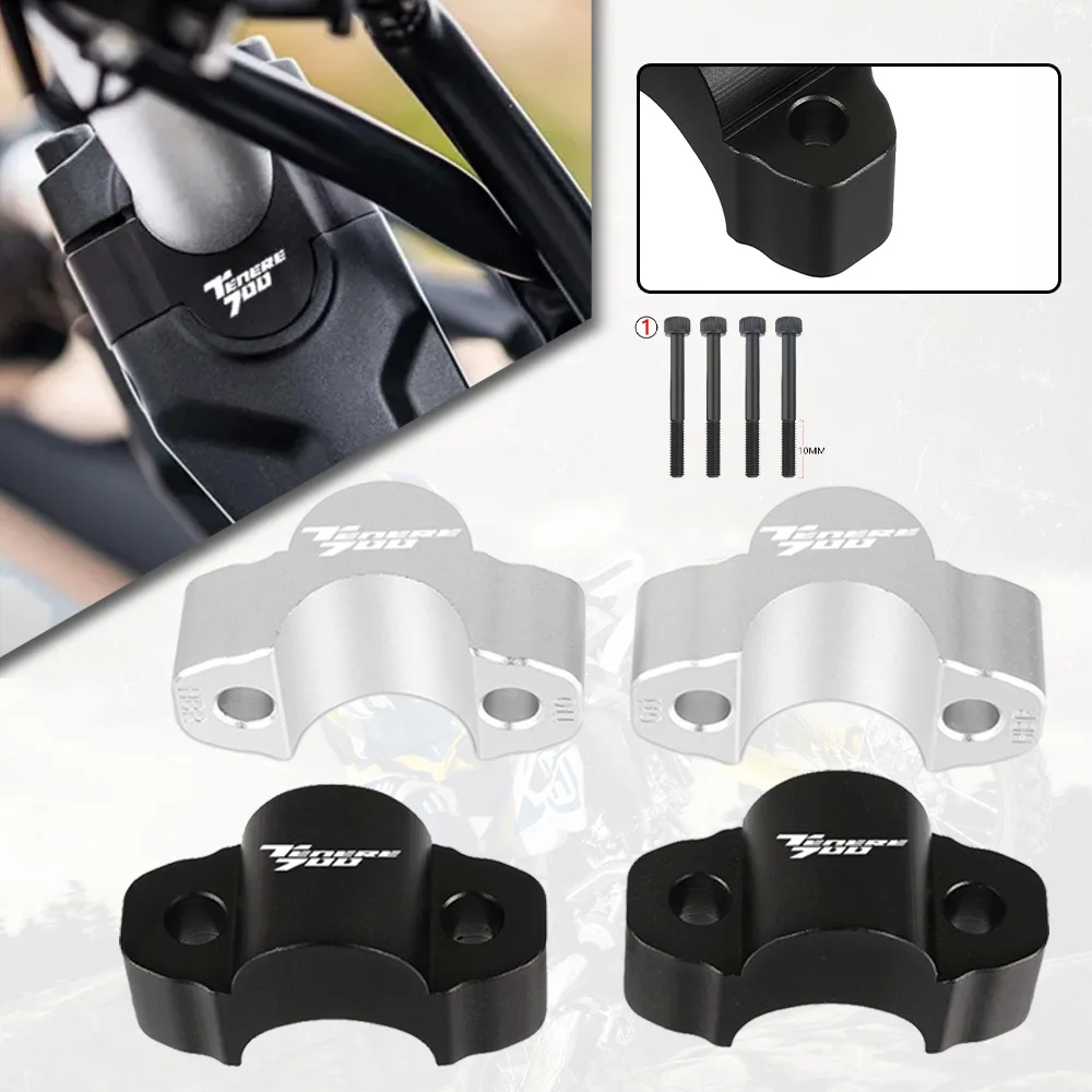 

For YAMAHA XTZ700 Tenere T7 Rally Tenere 700 Handlebar Bar Riser Adapter Motorcycle Accessories Height Increase 20mm CNC Adapter