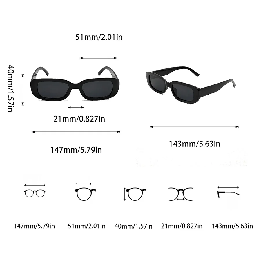 Mode Quadrat kleinen Rahmen Frauen Sonnenbrille Outdoor tägliche Aktivität Reise Strand Brille Männer – Detail 8