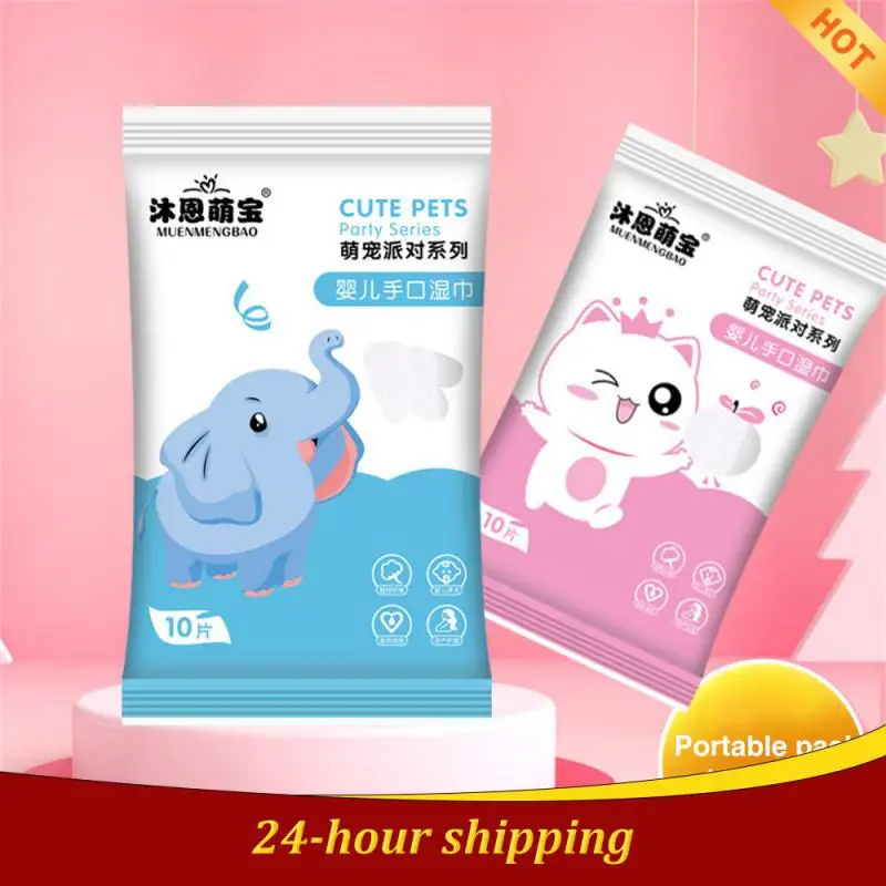 

10 Pieces Of Wet Wipes Extractable Portable Small Bag Wet Wipes Disposable Wet Wipes Maternal And Child Shop Supermarket Gifts