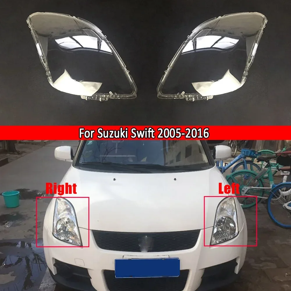 

Крышка фары для Suzuki Swift 2005 ~ 2016 автомобильная фара, замена линзы, авто корпус, прозрачный абажур, яркий абажур