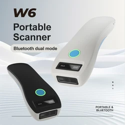 Boland Mini Portable Scanner Bluetooth Wireless Keyboard  Barcode Scanner 1D 2D  Barcode Reader With OLED Display Screen For POS