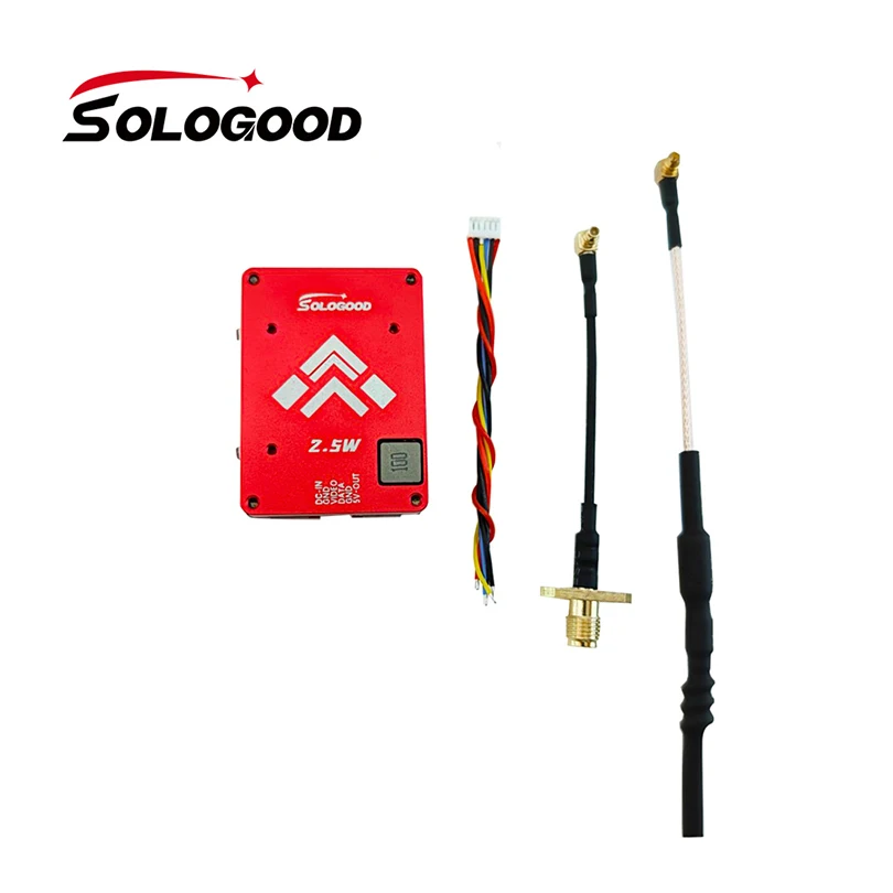 SoloGood TX2500N 2.5W 5.8G VTX Video / Audio Simultaneous Transmission PAL and NTSC for RC FPV Long Range Racing Drone