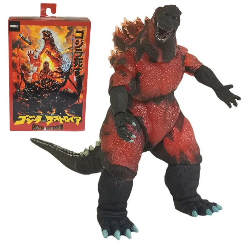 

18-сантиметровая аниме-фигурка NECA 1995 Burning Godzilla SHM, модель монстра из ПВХ, игрушка для коллекционирования, подарок на Новый год и Рождество