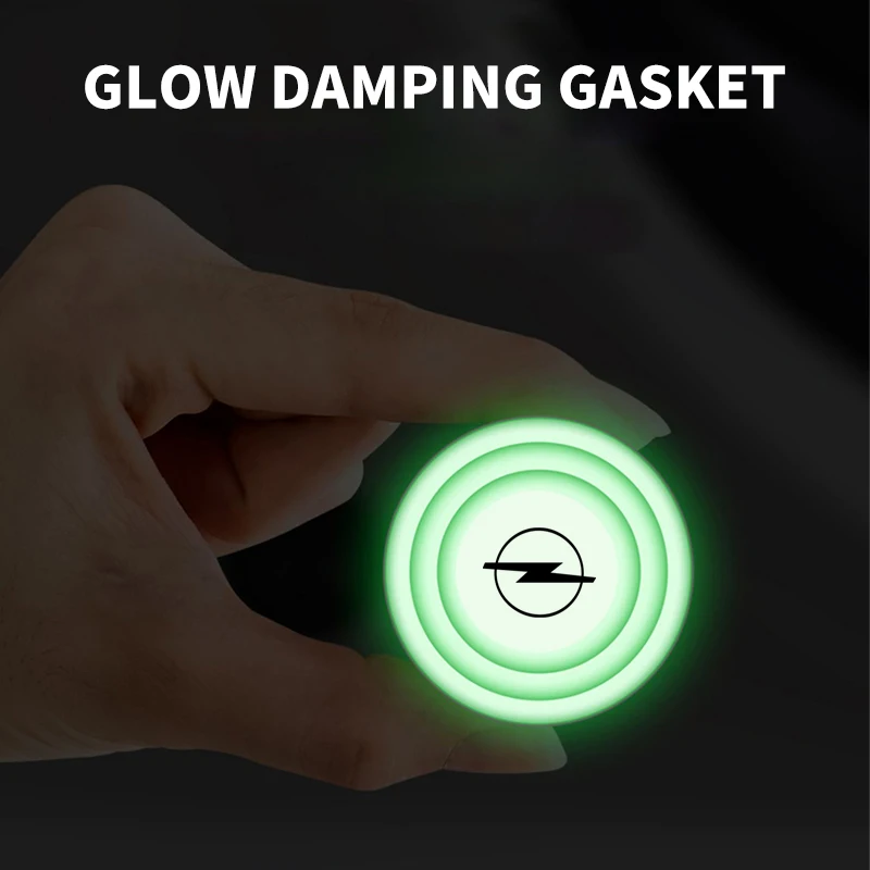 1/2/4Pc Luminous Car Door Shockproof Pads Anti-collision Pad For Opel Opc Astra K Vivaro Corsa Zafira Insignia Mokka Car Styling
