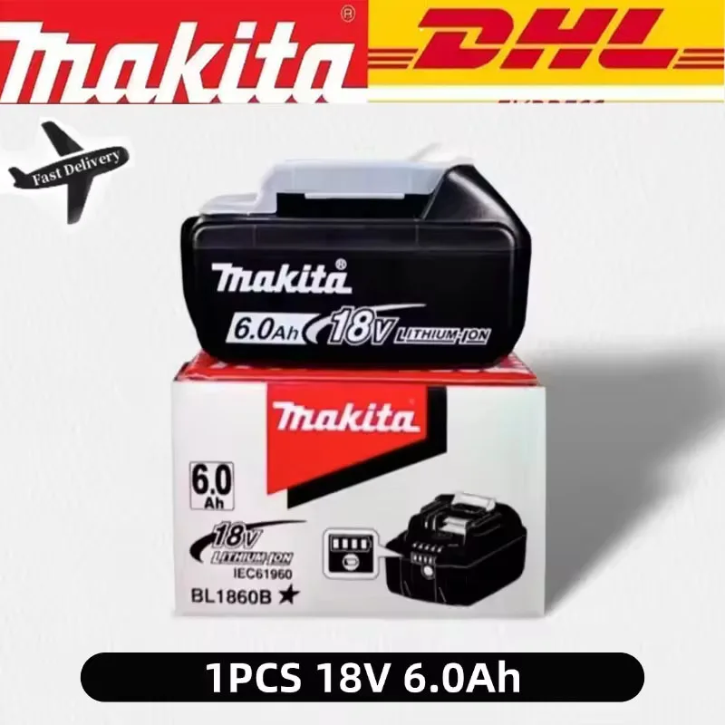 

100% Original Makita 18V 6Ah battery, for Makita BL1830 BL1830B BL1840 BL1840B BL1850 BL1850B model power tools battery