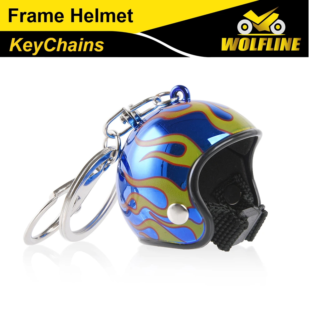 

Motorcycle Key Chain Helmet KeyRings Xmas Christmas for Women Men Boy Girl Birthday Gift Toy 1 Piece