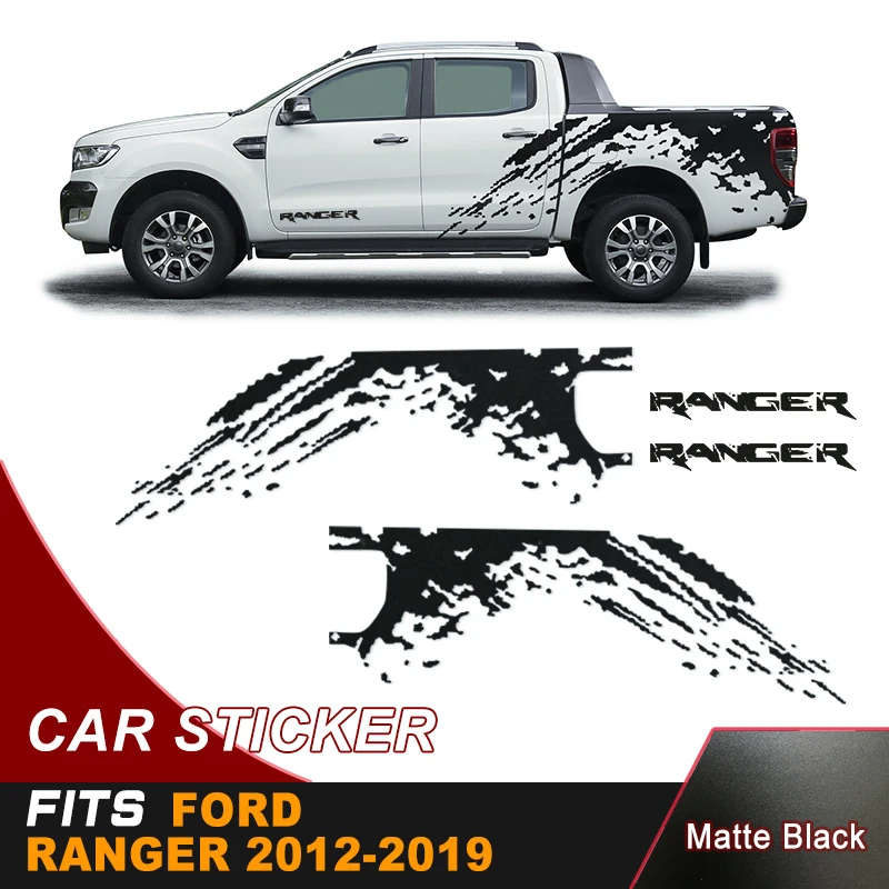 mudslinger side body sticker graphic Vinyl car decals accessories  fit for Ford ranger 2012-2022