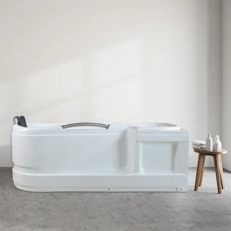 Bathtub Household Bathroom Freestanding Adult Surfing Massage Thermostatic Modern Hotel Engineering Acrylic Bathtub Indoor