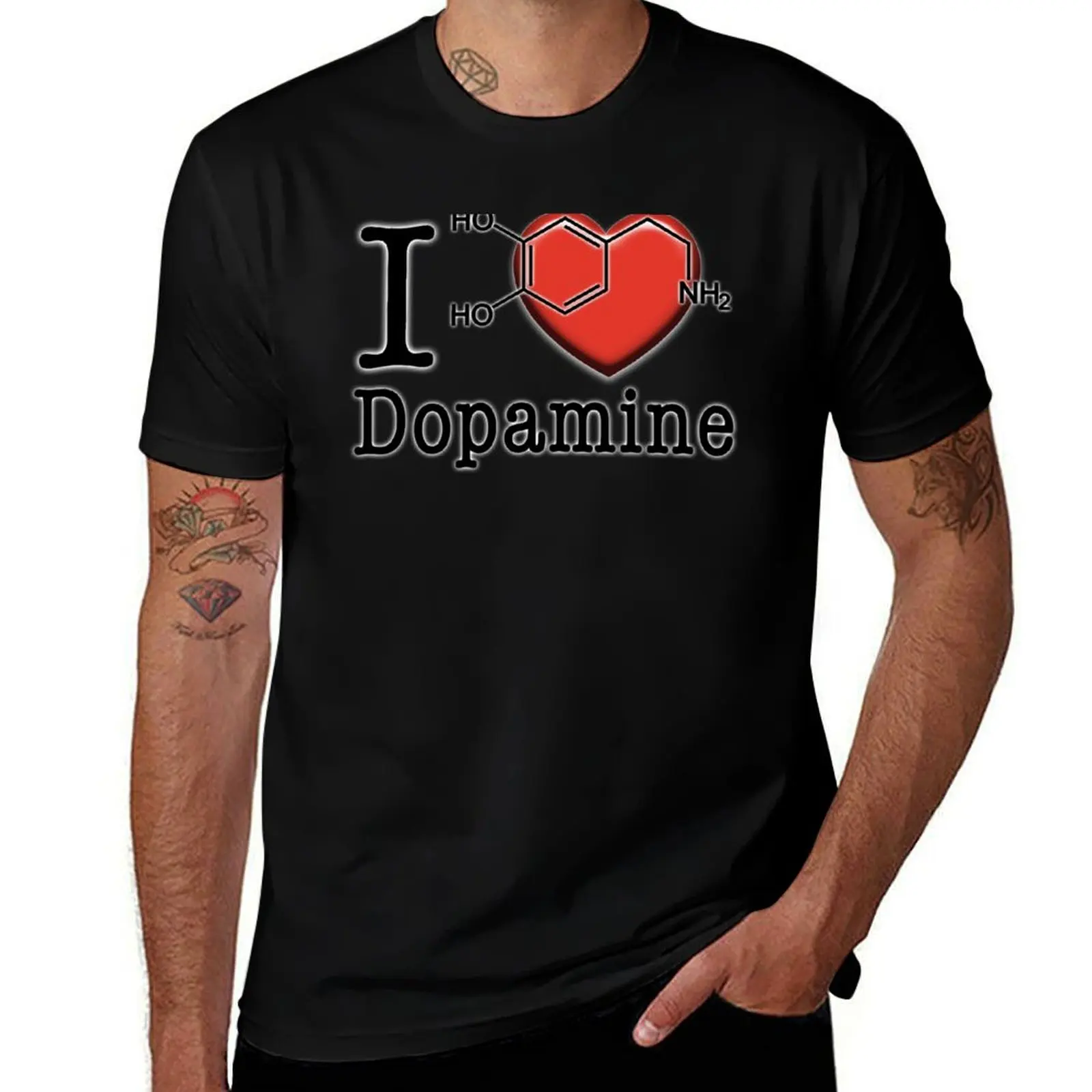 I love Dopamine T-Shirt Anti-Wrinkle Short Sleeve T-Shirt