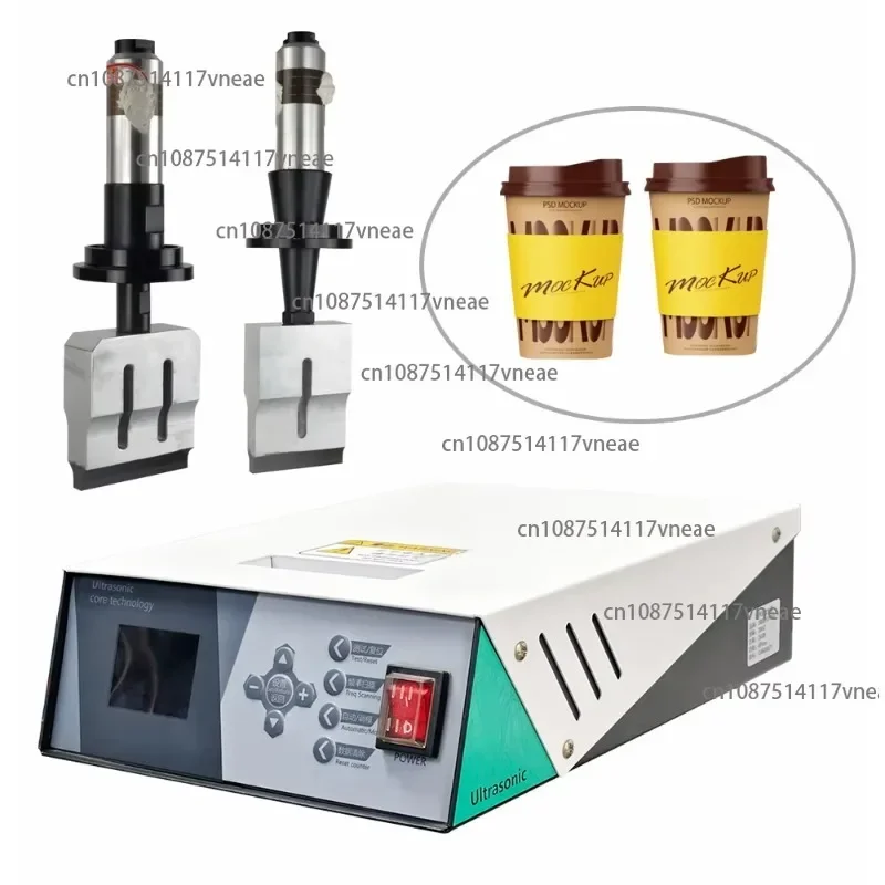 220V High Quality Eco-Friendly Ultrasonic Plastic Paper Cup Welder Stainless Steel New Low Energy System 20kHz Disposable