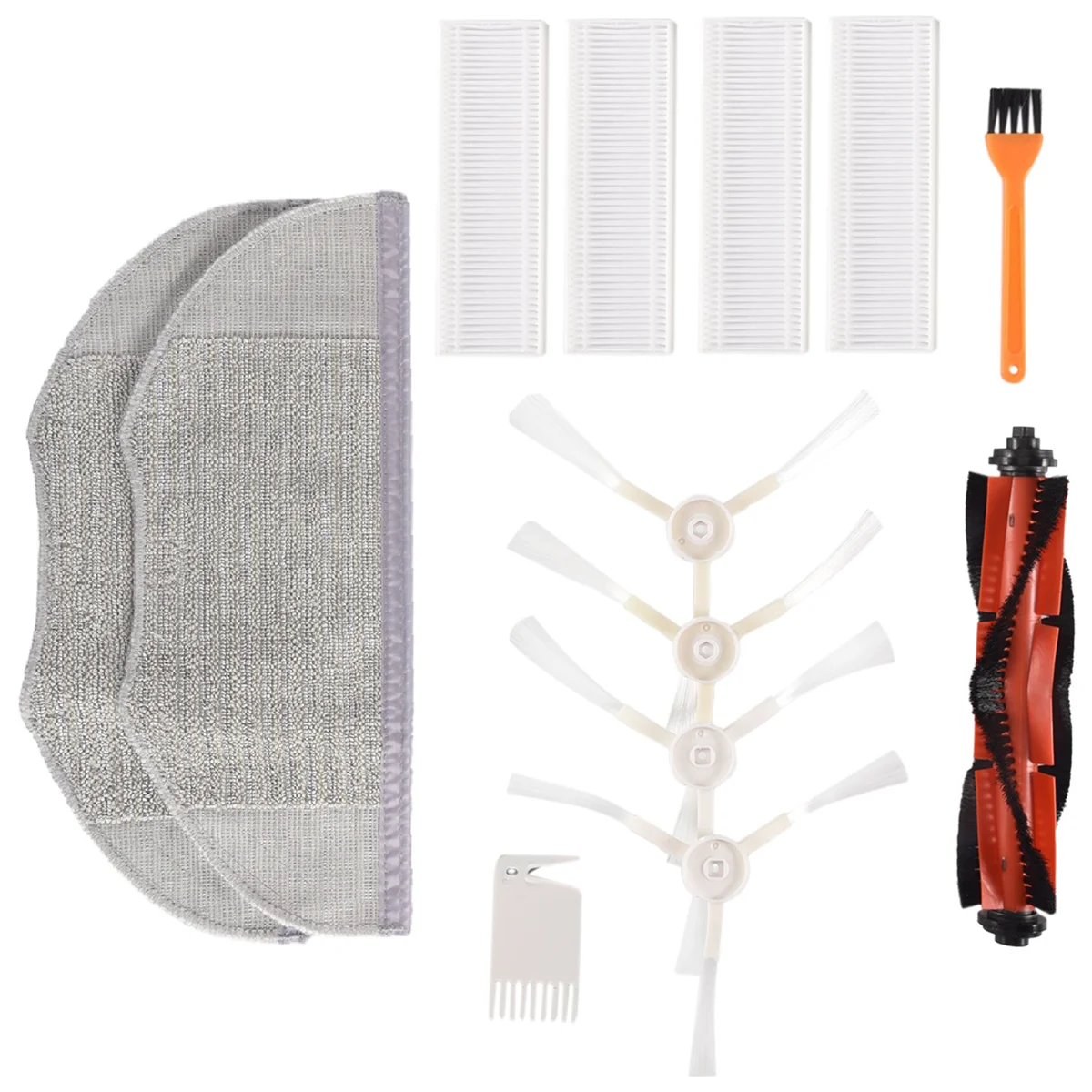 13 PièCes pour Xiaomi Mijia G1 Brosse Principale Brosse LatéRale Filtre pour Xiaomi Mijia G1 Robot Aspirateur Accessoires