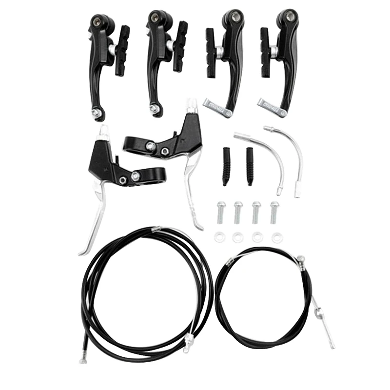 

Complete Mtb Aluminum Alloy Bicycle Mountain Bike V Brake And Lever And Cable (Front + Rear) Set Brake Sensitivity