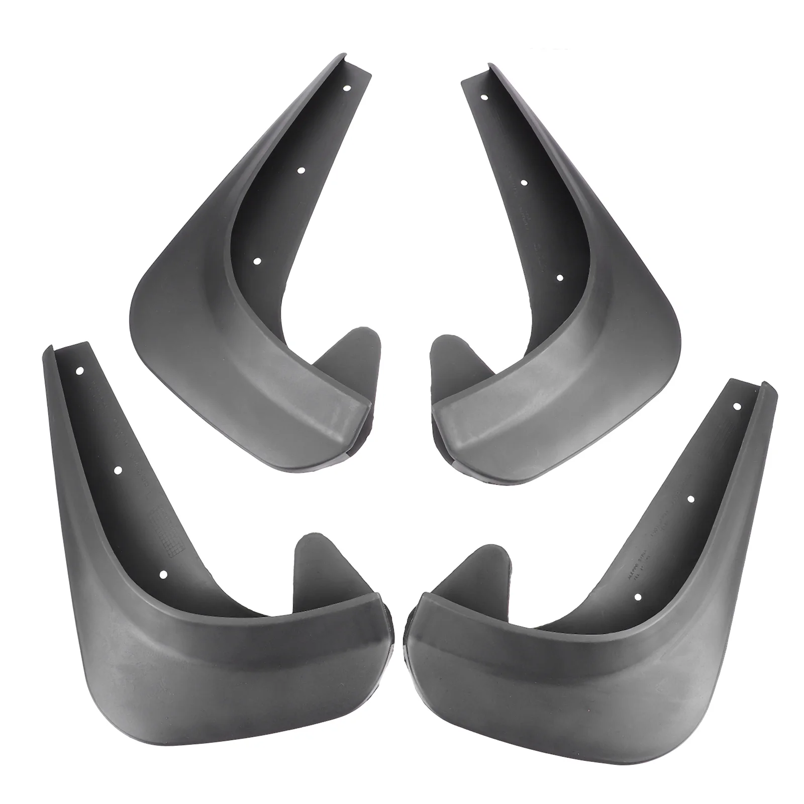 4 Pcs Easy to Apply Mudguards Wear-resistant Car Flap Major Practical Versatile Plastic Universal Mudflaps Auto Wheel