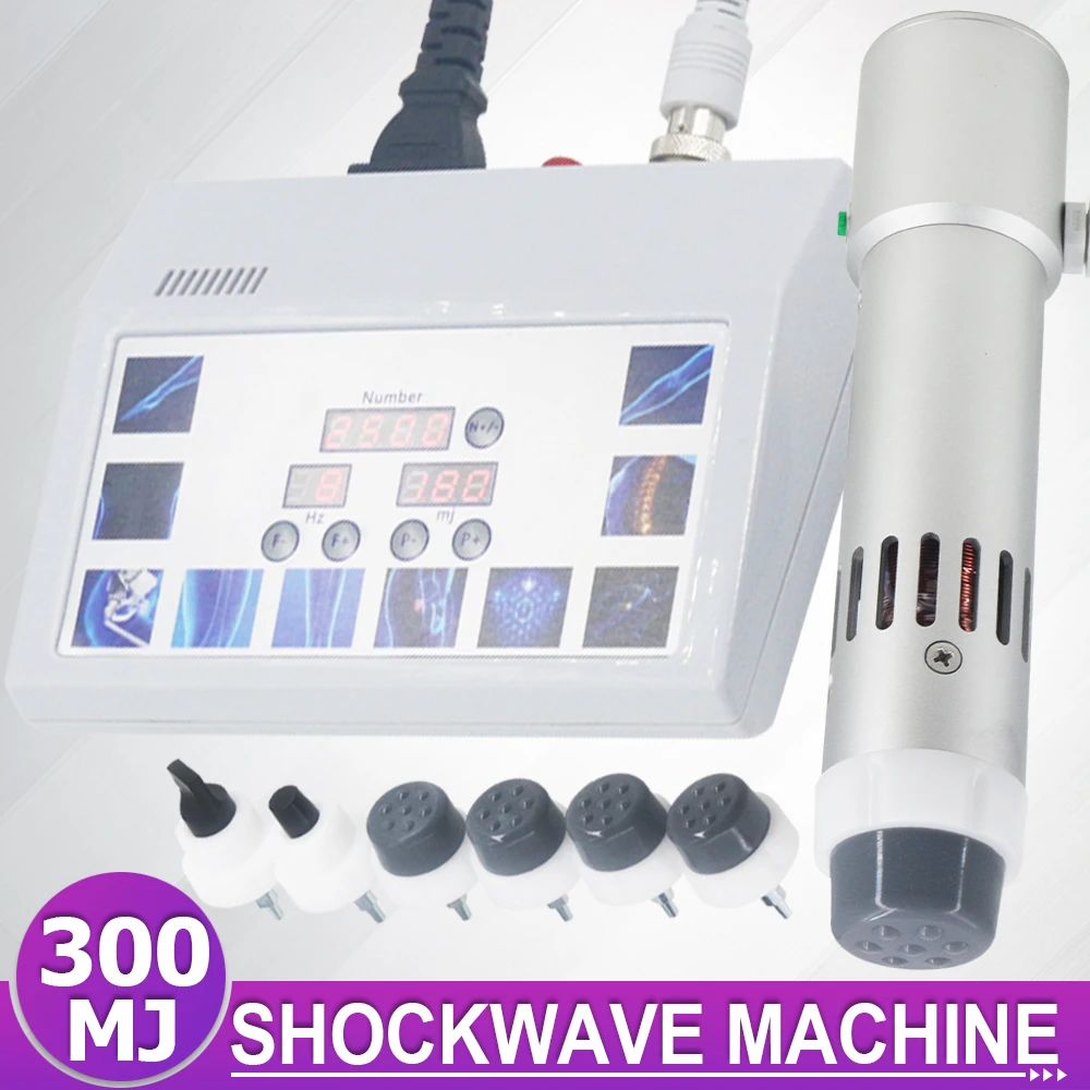 

300MJ Shock Wave Therapy Machine Physiotherapy For ED Treatment Relieve Body Pain Professional Shockwave Massager Newest Handle