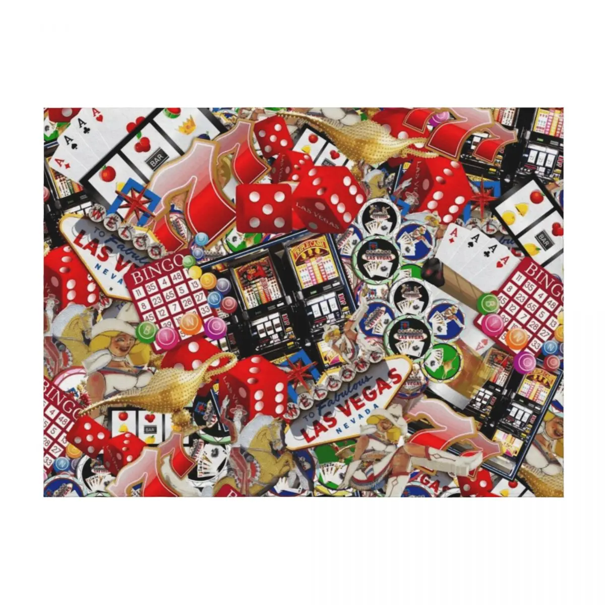 

Gamblers Delight - Las Vegas Icons Throw Blanket Blankets For Baby Luxury manga Flannels Blankets