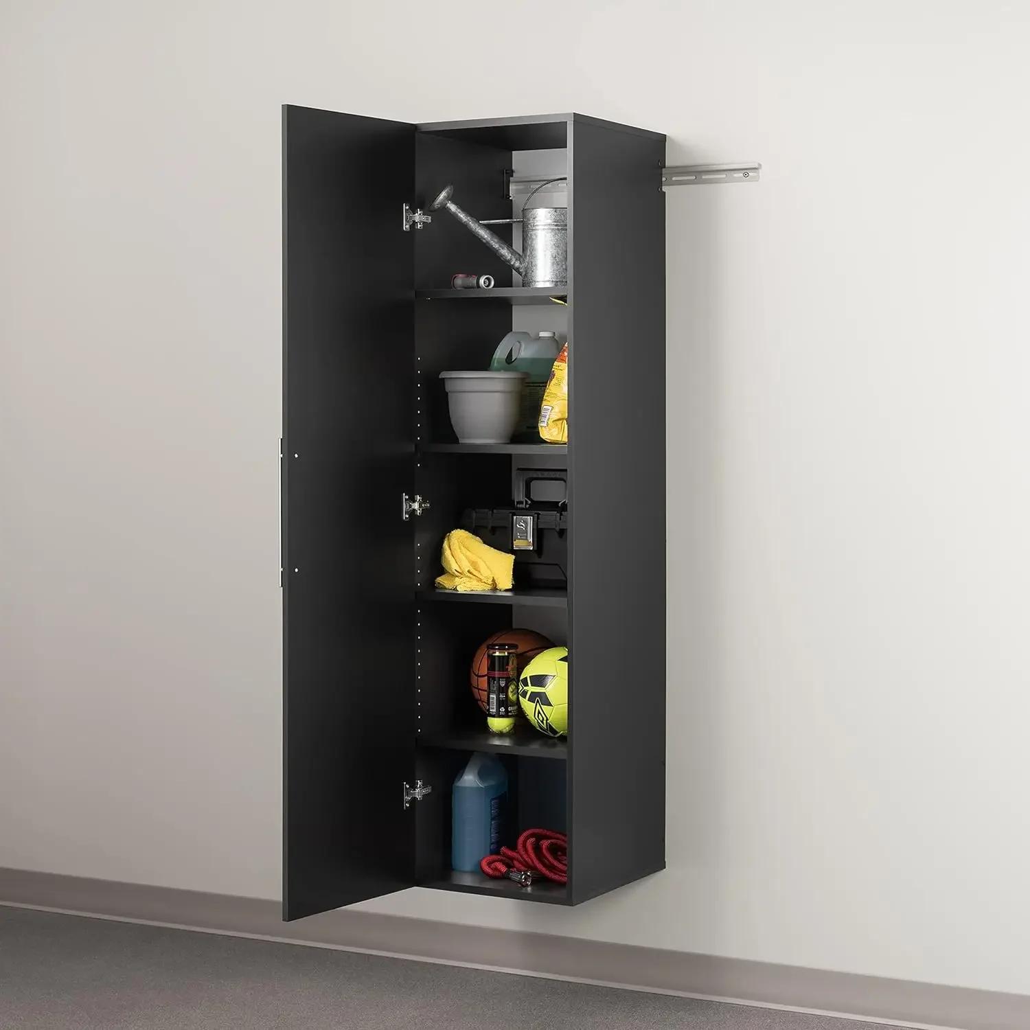 home.Prepac HangUps 18 in Narrow Garage Storage Cabinet, W x 72