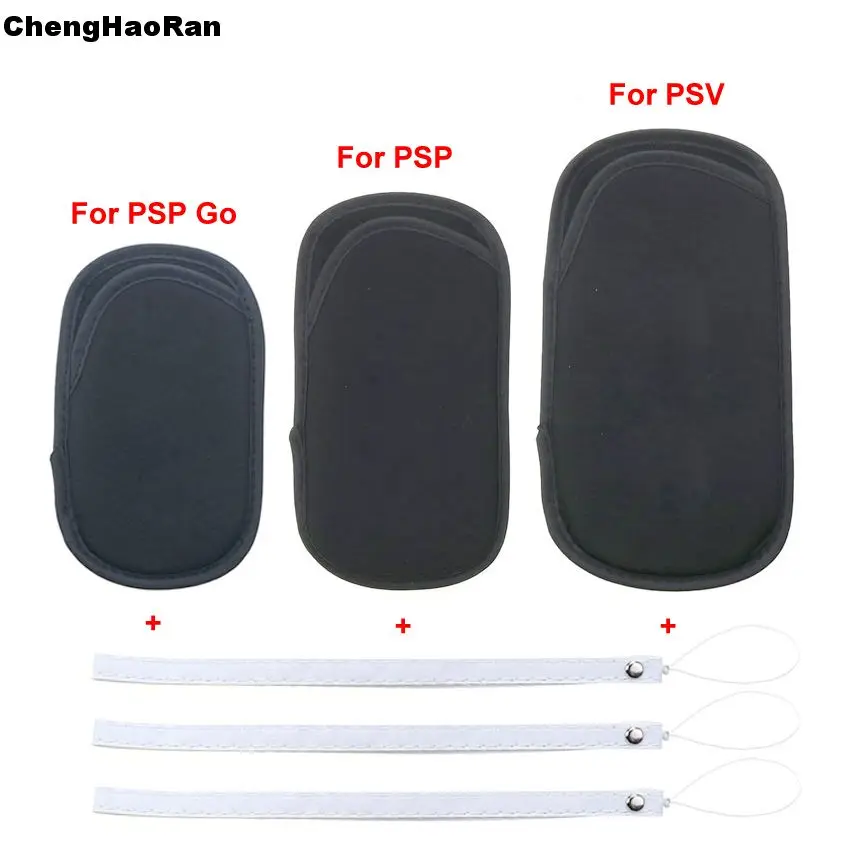 1pcs Soft Protective Carrying Storage Bag Pouch Case w/ Hand Wrist Lanyard for PSV PS Vita 1000 2000 PSP 1000 2000 3000 PSP GO
