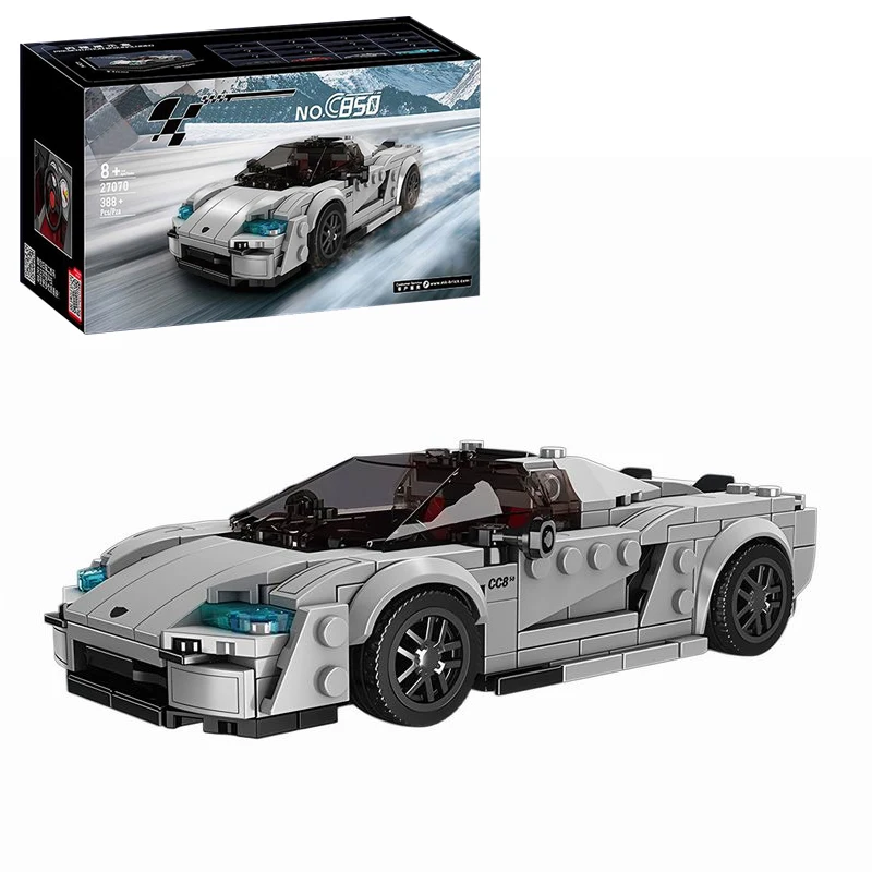 

27070 Модель автомобиля, 357 шт., набор строительных блоков, мини-роскошная серия автомобилей, сборка, модели строительных блоков, игрушки «сделай сам», рождественские подарки