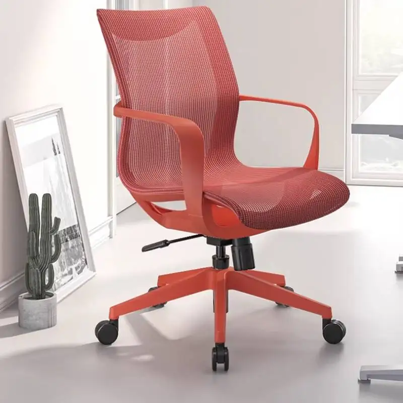 Breathable Modern Office Chair Armrest Nordic Relaxing Design Computer Chair Swivel Bedroom Sillas Escritorio Office Furniture