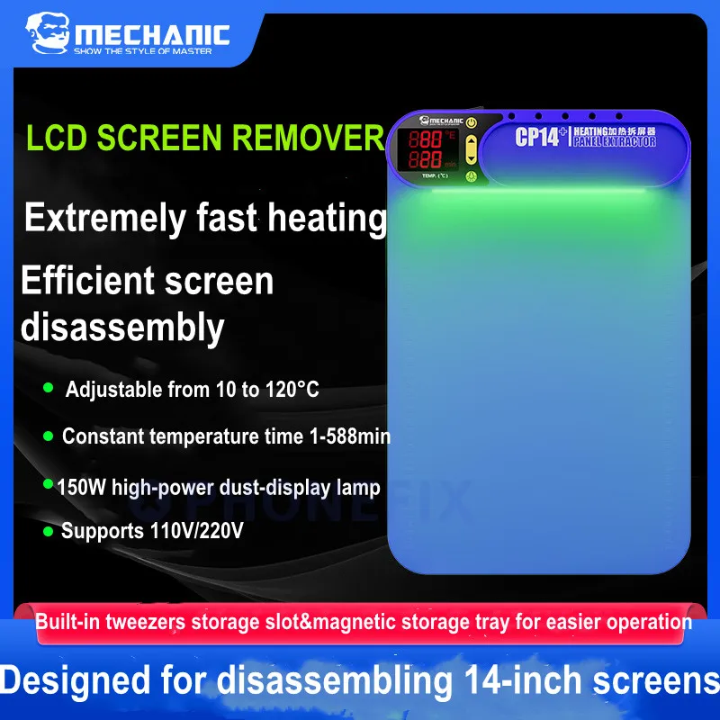 Mechanic CP14+ Heating Pad Phone Repair 14inch LCD Screen Heating Remover for iPad iPhone Xiaomi Screen Heating Separator Tools