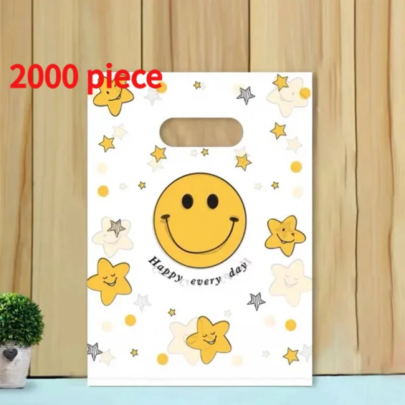 

20 00piece.Custom.Customized Logo Biodegradable Hdpe/Ldpe Clothing Shopping Packaging Bag Thank You Die Cut Handle Pla