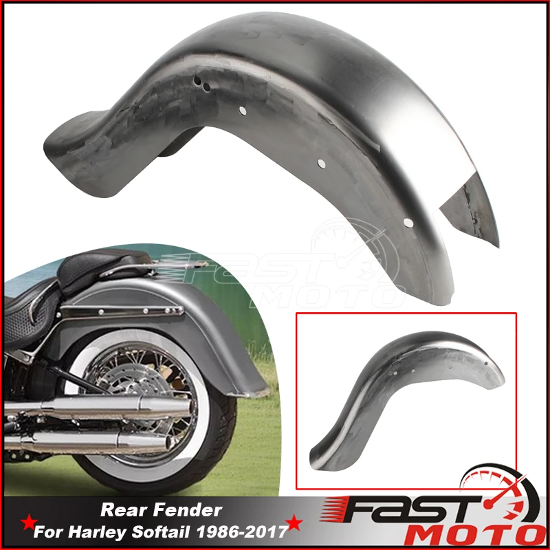 Motorcycle Rear Fender Mud Guard Unpainted Mudguards For Harley Softail Heritage Classic FLSTC FLSTI FLST Fatboy FLSTF FLSTFB