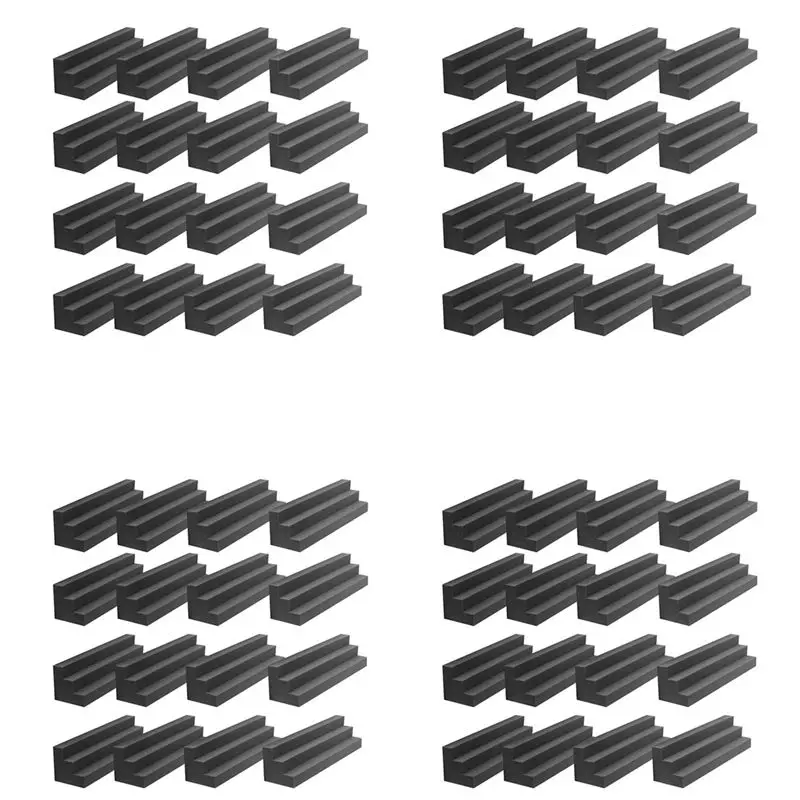 

A84X-64 Pack Acoustic Foam Panels, Acoustic Bass Trap Corner Block, Sound Absorbing Foam For Studio, Home Or Theater