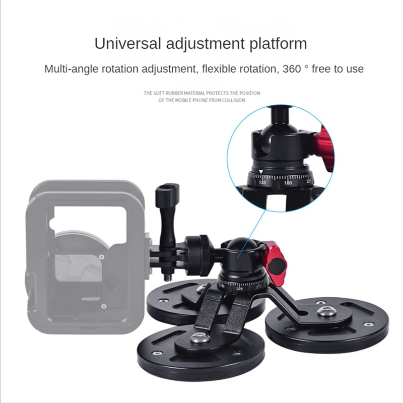 For Gopro Magnet Chuck Suction Cup Fixed Action Camera Gimbal Mount With Holder For Action Camera Accessories