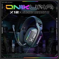 ONIKUMA X12 Noise Cancelling Headphone Wired Game Headset Music Earphones 3.5MM Suitable For Computer Laptop With Microphone