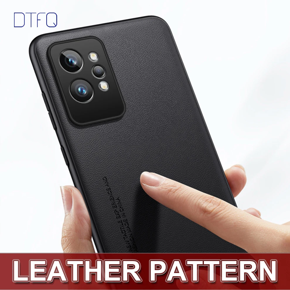 For realme GT 2 Pro Case Shockproof Coque Funda Leather Pattern Cover for realme GT2 Luxury Leather Case for realme GT Neo 2