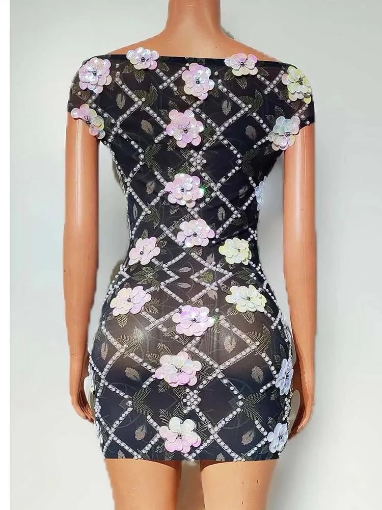 High Quality Hot Stamping Decal Sexy One Shoulder Elastic Dress 2025 New Fashion Custom Women'S Clothing