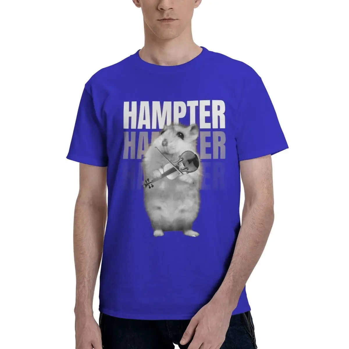 For Men  men Sad Hamster Playing Violin T Shirt Customized T Shirts graphic t shirts  men clothing  harajuku  oversized