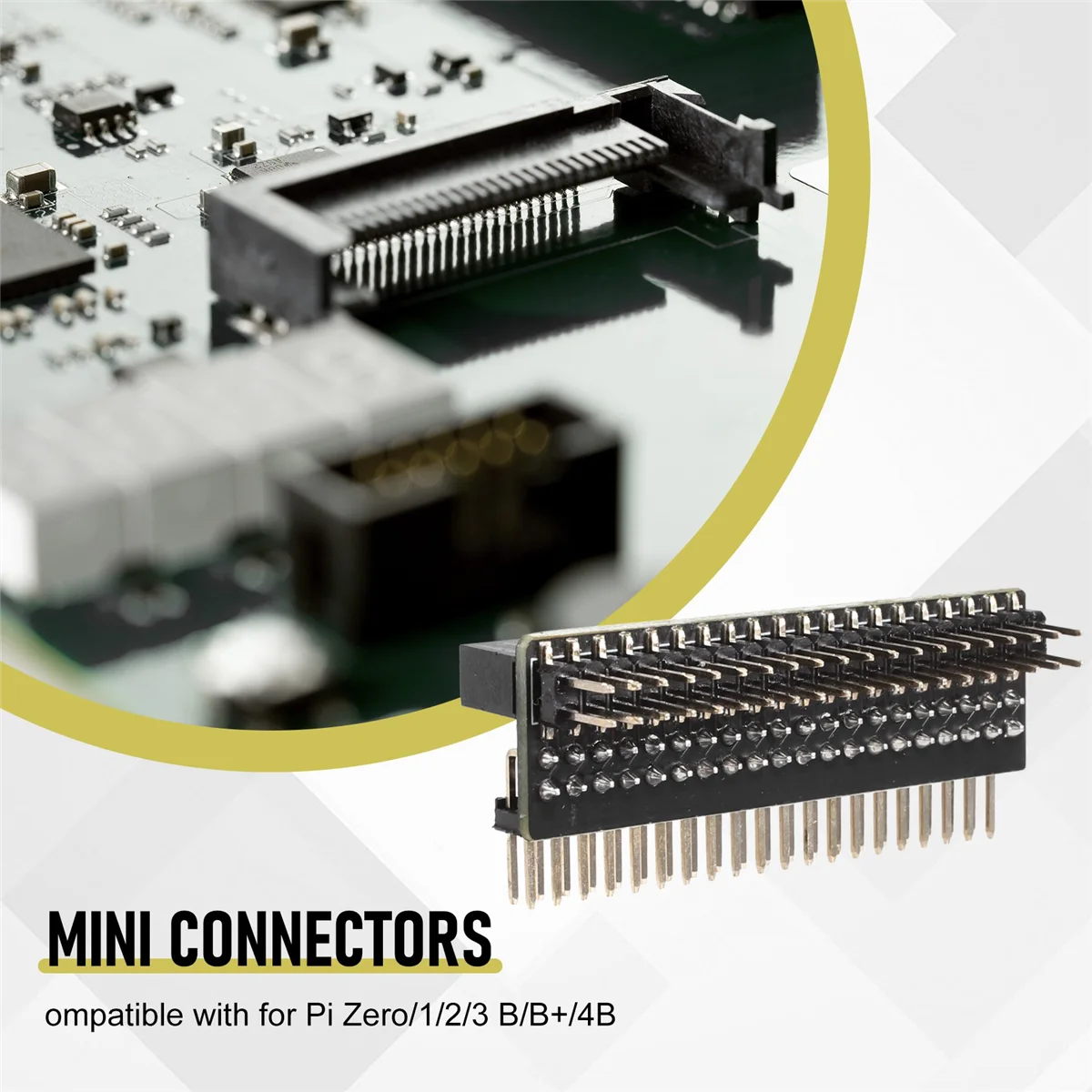 Effiziente Mini-Anschlüsse für Raspberry Pi 40-Pin GPIO 1 bis 2 Erweiterungsplatine