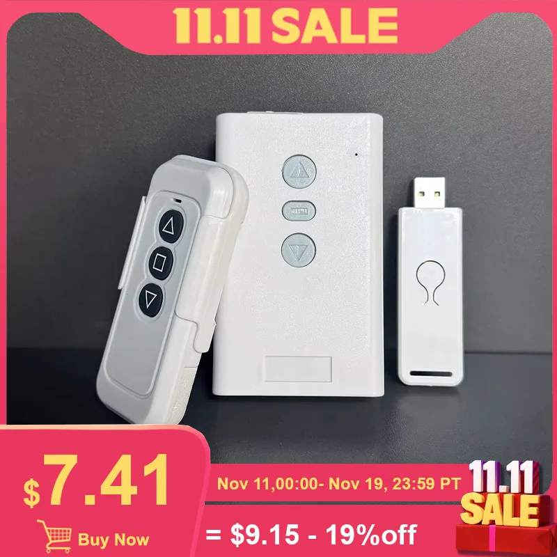 

Remote Control Electric Screen Controller Trigger One click linkage Smart Home Projection Curtain Rising Decline Switch Control