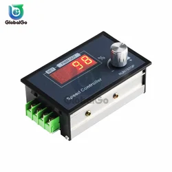 Controlador de Motor PWM de velocidad ajustable, codificador de pantalla Digital, relación de trabajo, frecuencia de 1-100KHZ, DC 6-60V, 12V, 24V, 36V, 48V, 30a