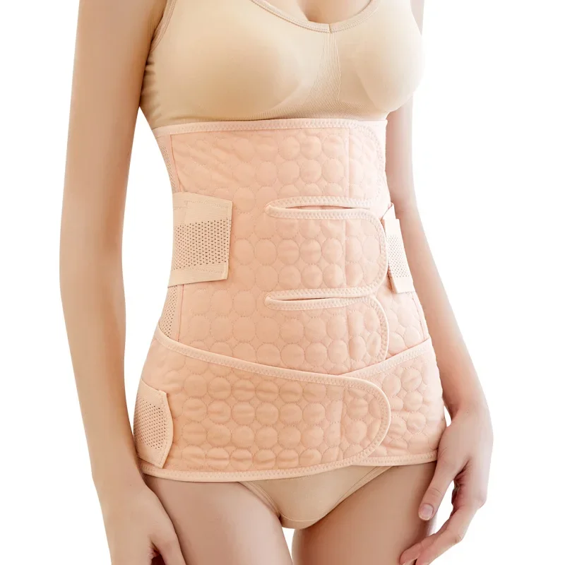 2024 Breathable Postpartum Tummy Belt for Natural Birth and C-section Birth Kit 2-Piece Extra Wide Waist Belly Girdle