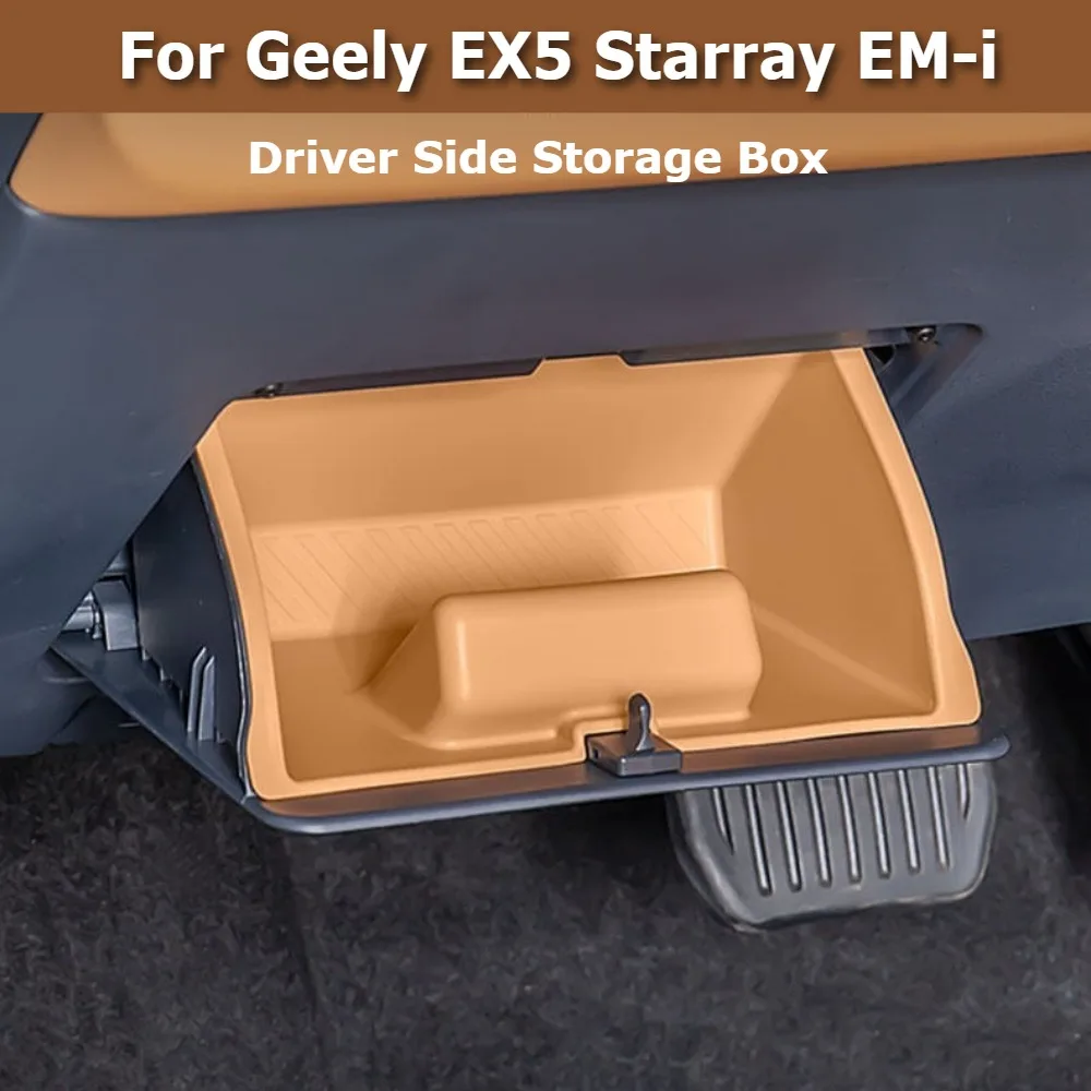 

For Geely Starray EM-i EX5 EM-i 2025 2026 Driver Side Storage Box Document Organizer Multifunctional Holder Interior Accessories