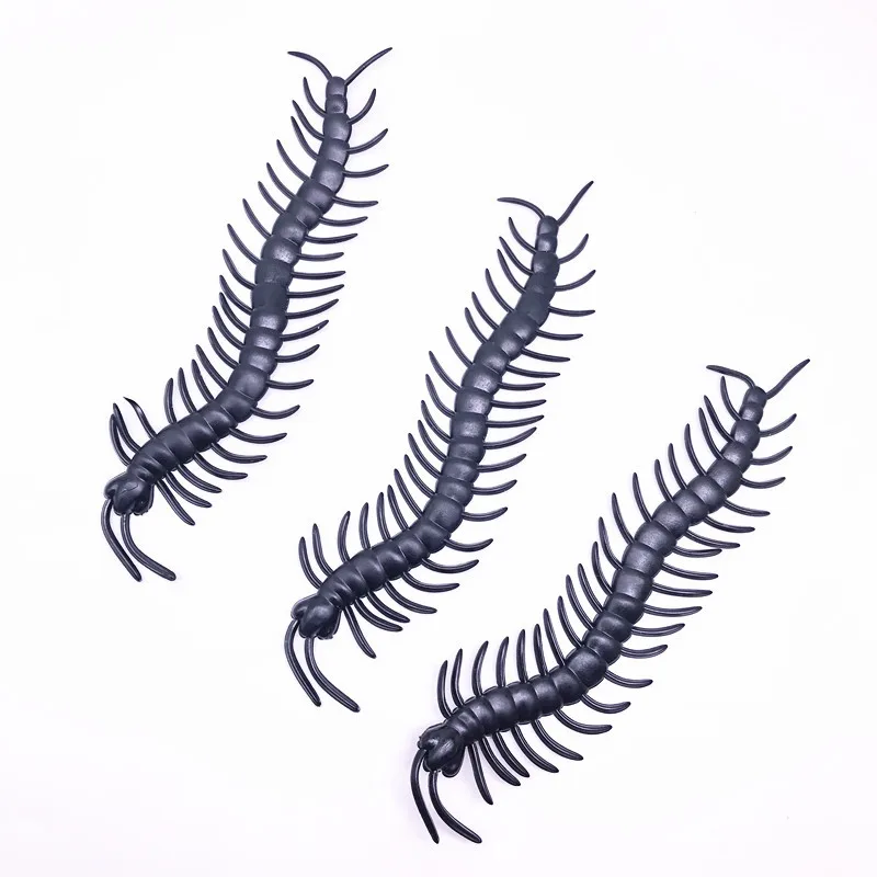 10 Stück super großes realistisches gefälschtes Tausendfüßler-Spielzeug, lustiger Streich, Neuheitsgeschenk für Halloween, gruselige Witze, Spielzeug, Parodie-Interaktionsspielzeug