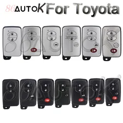 Car Key Shell Smart Key Case For Toyota Camry Prius RAV4 Avalon Corolla Land Cruiser Venza Car Key Case Fob 2/3/4 Buttons