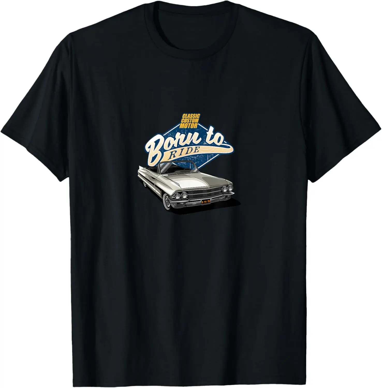 

Classic! Vintage Animationsaurus Muscle Car T-Shirt Motorcycle