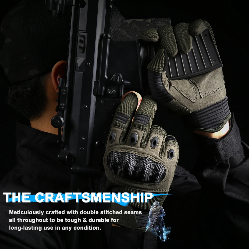 Touch Screen Tactical Gloves Outdoor Sport Paintball Hunting Airsoft Combat Cycling Anti-Skid Work Protection Full Finger Glove