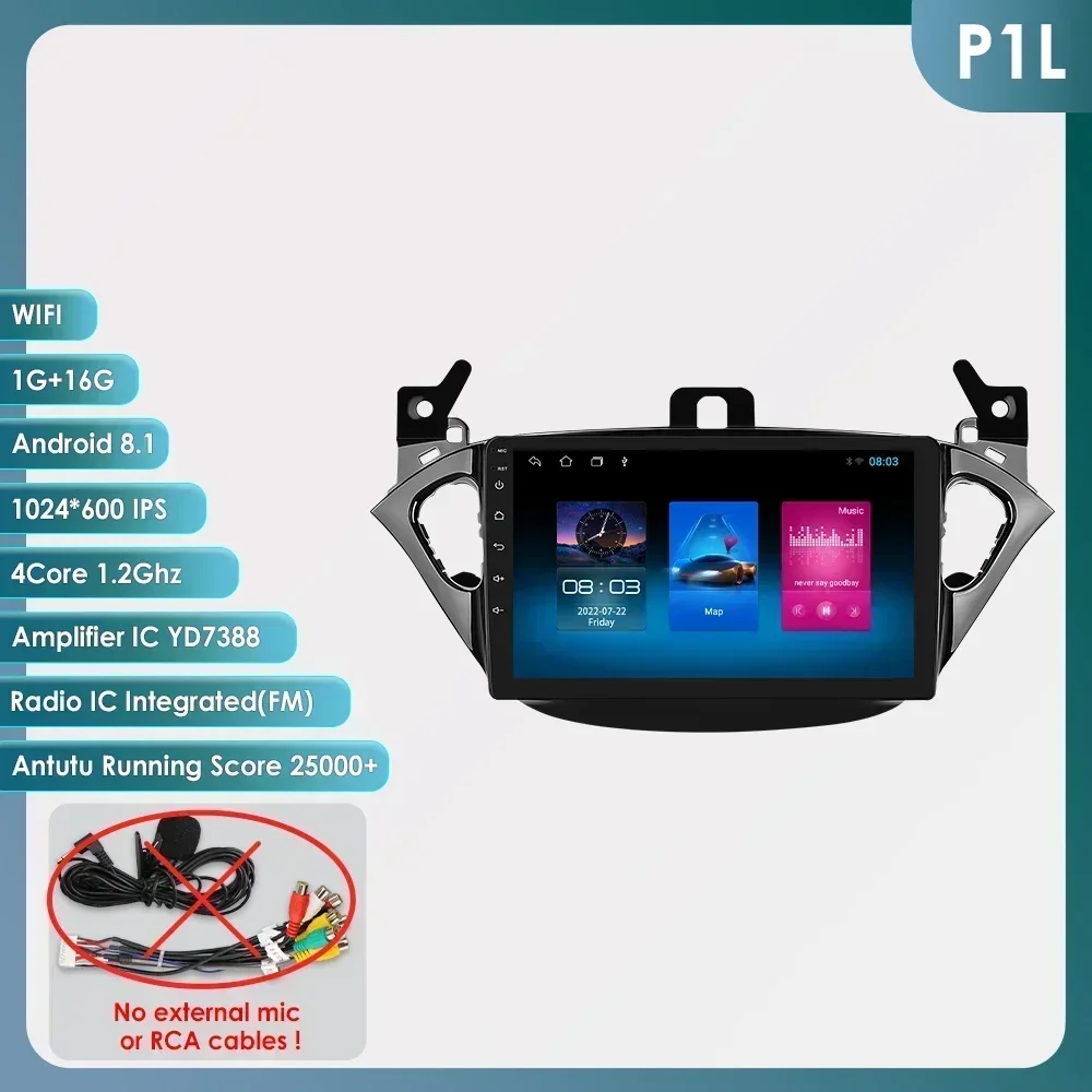 7862 Android Auto Radio Multimedia Speler Voor Opel Adam 2013 -2016 Voor Corsa E 2015 -2019 Audio Stereo Carplay Auto Touchscreen