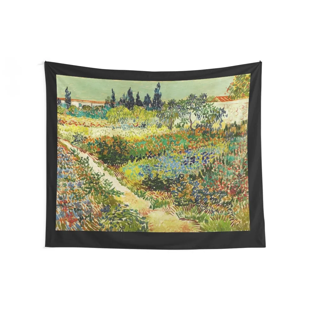 Van Gogh - Garden at Arles Tapestry Tapete For The Wall Hanging Wall Bedroom Organization And Decoration Tapestry