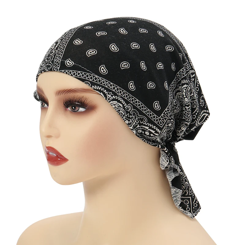 Unisex Motorcycle Biker Skull Cap Beanie Hip Hop Dance Butterfly Print Bandana Hat Helmet Liner Head Wrap Adjusted Pirate Scarf