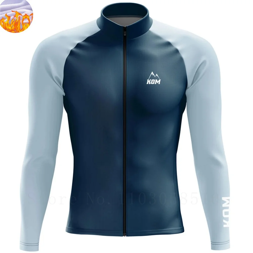 

Men's Winter Cycling Clothing 2025 Pro Team Long Sleeve Cycling Jersey MTB Thermal Fleece Ropa De Ciclismo Warm Bike Jacket