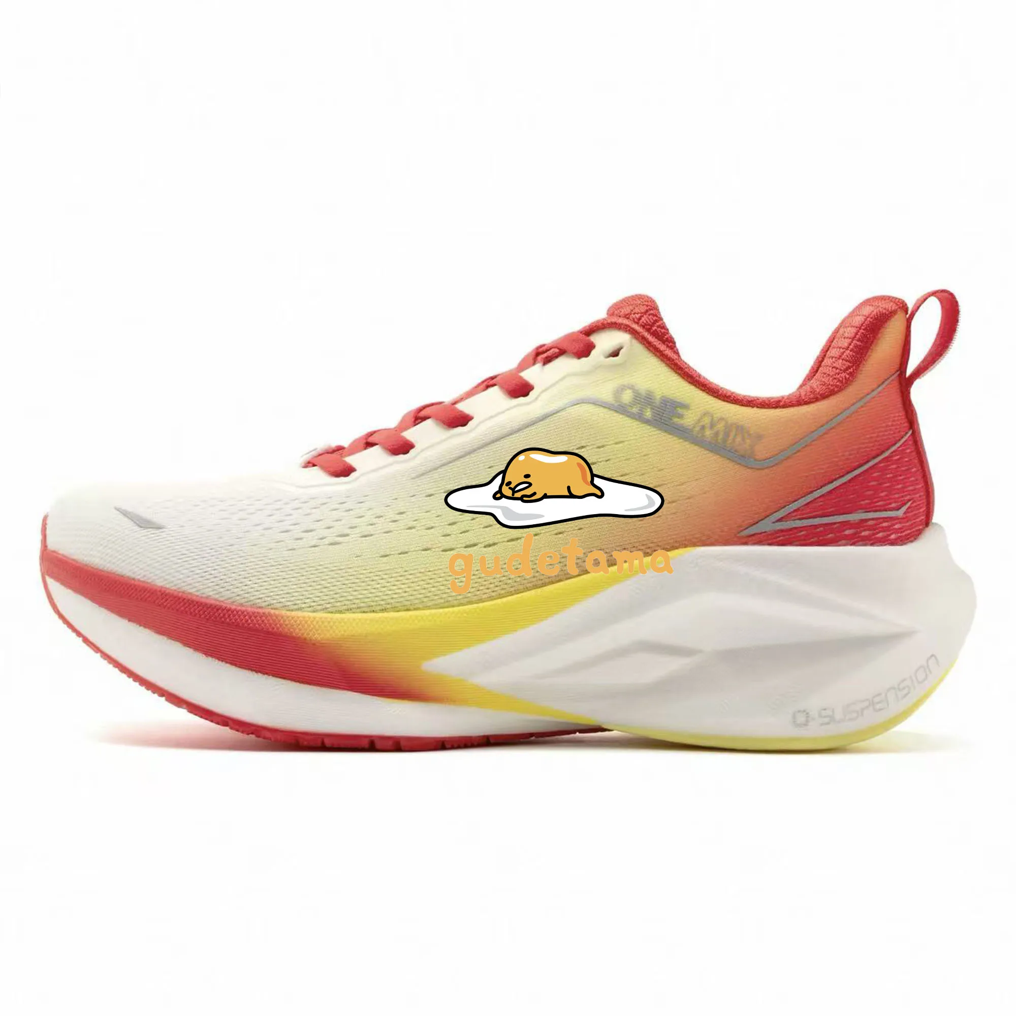 ONEMIX Sanrio Gudetama Running Shoes Mens Womens Breathable Sneaker Lightweight Jogging Shoes Gym Outdoor Custom Couple Shoe
