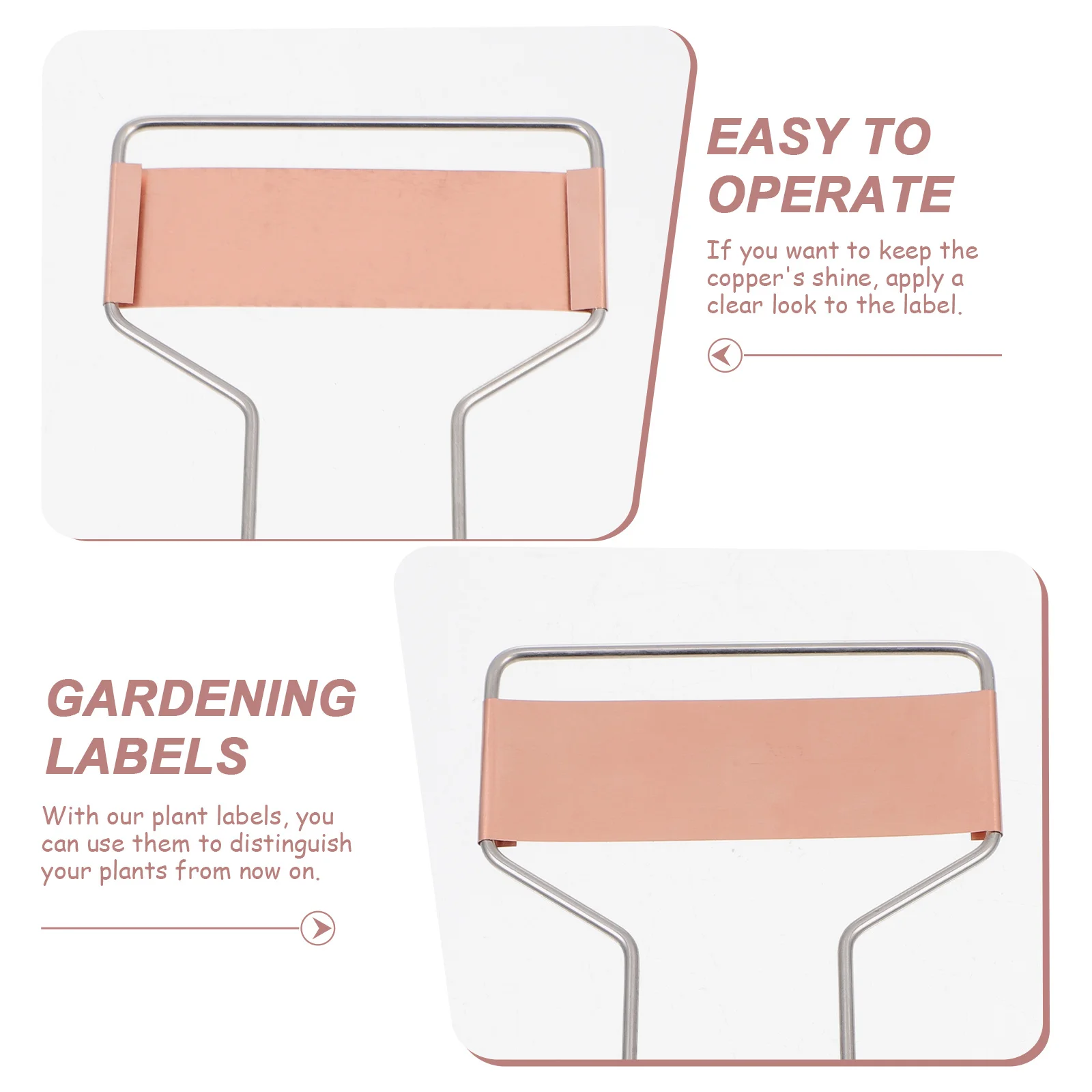 

15pcs Plant Labels Metal Reusable Waterproof Gardening Inserts For Nursery Flowerpot Garden Markers Ground Stakes Flower Labels